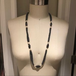 CARVEN PARIS Vintage Pearl Glass Bead Necklace